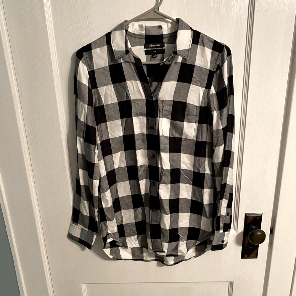 Buffalo checked Madewell top